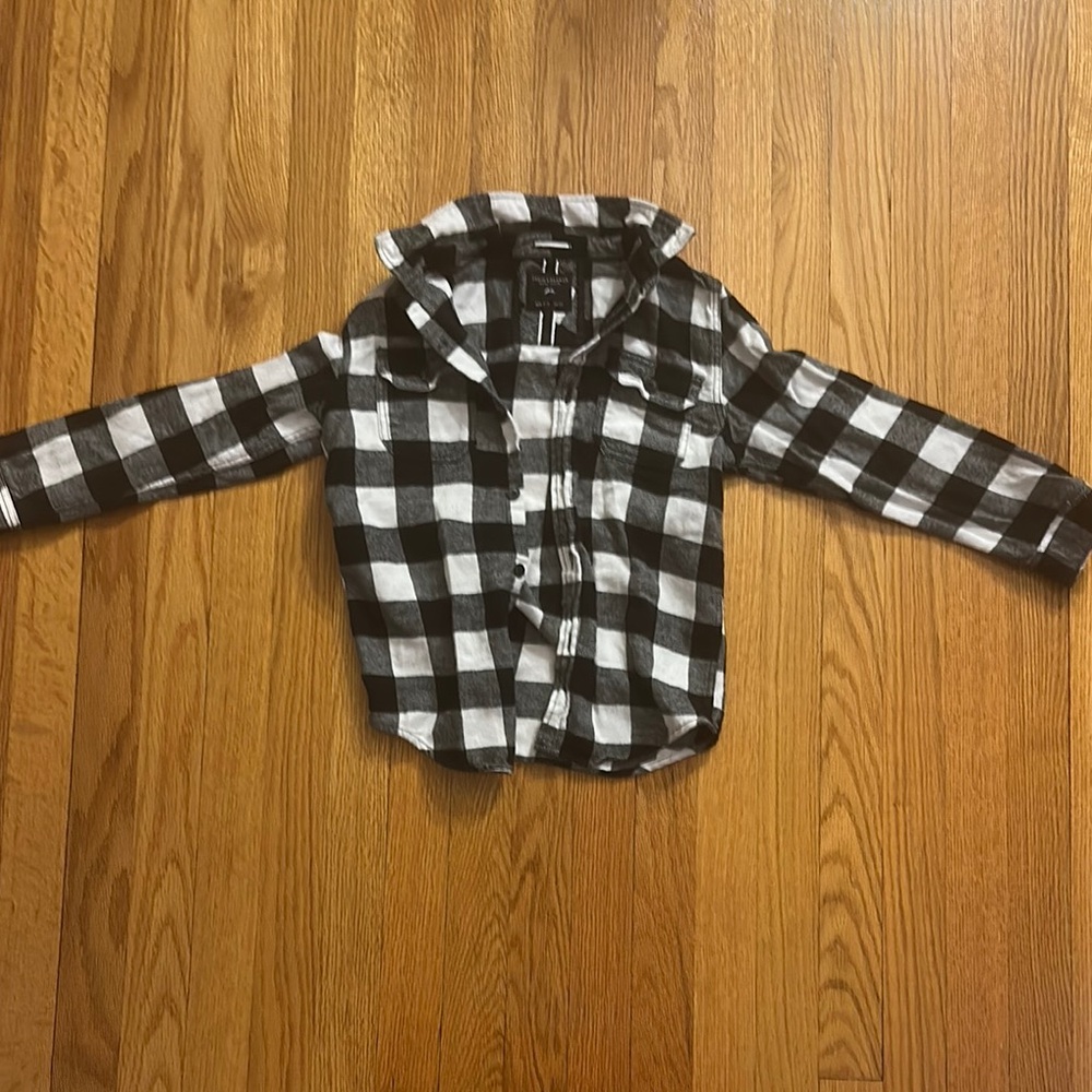 Denim and Flower flannel